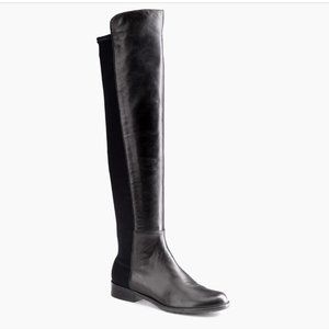 Black Leather Boots - Stuart Weitzman 5050
